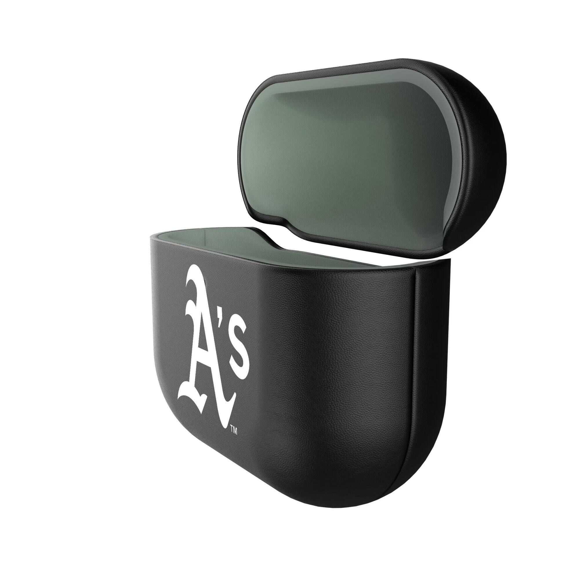 Alt View 1. Keyscaper - Athletics Athletics Insignia AirPods 4th Generation Case Cover - No Size - Black.