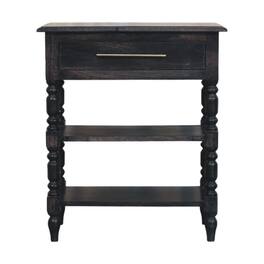 Artisan Furniture - Solid Wood Heritage Turned-Leg Side Table - Brown