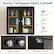 Sturdy Tempered Glass Cabinet - Dust Free, Visible, Elegant, Metal Knobs, Magnetic Catch