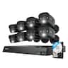 Reolink - Advantage 16-Channel, 8 - Bullet Camera Indoor/Outdoor 4K 8MP PoE 4TB NVR Security Surveillance System - Black