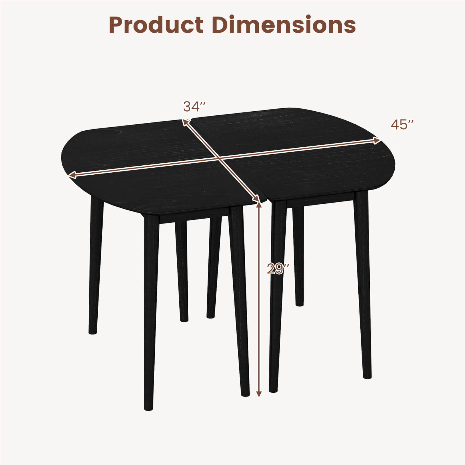 Product Dimensions: 34" x 45" x 29"