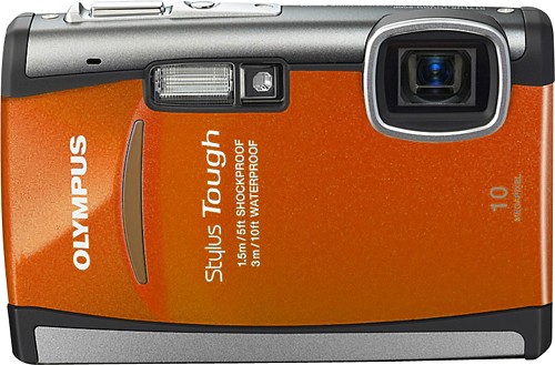 Best Olympus Refurbished Stylus 6000 10.0-Megapixel Camera Orange Stylus Tough 6000