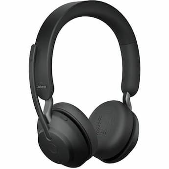 Jabra Evolve2 65 Headset Stereo Wireless Bluetooth 98.4 ft On ear Jabra Evolve2 65 Headset Stereo Wireless Bluetooth 98.4 ft On ear