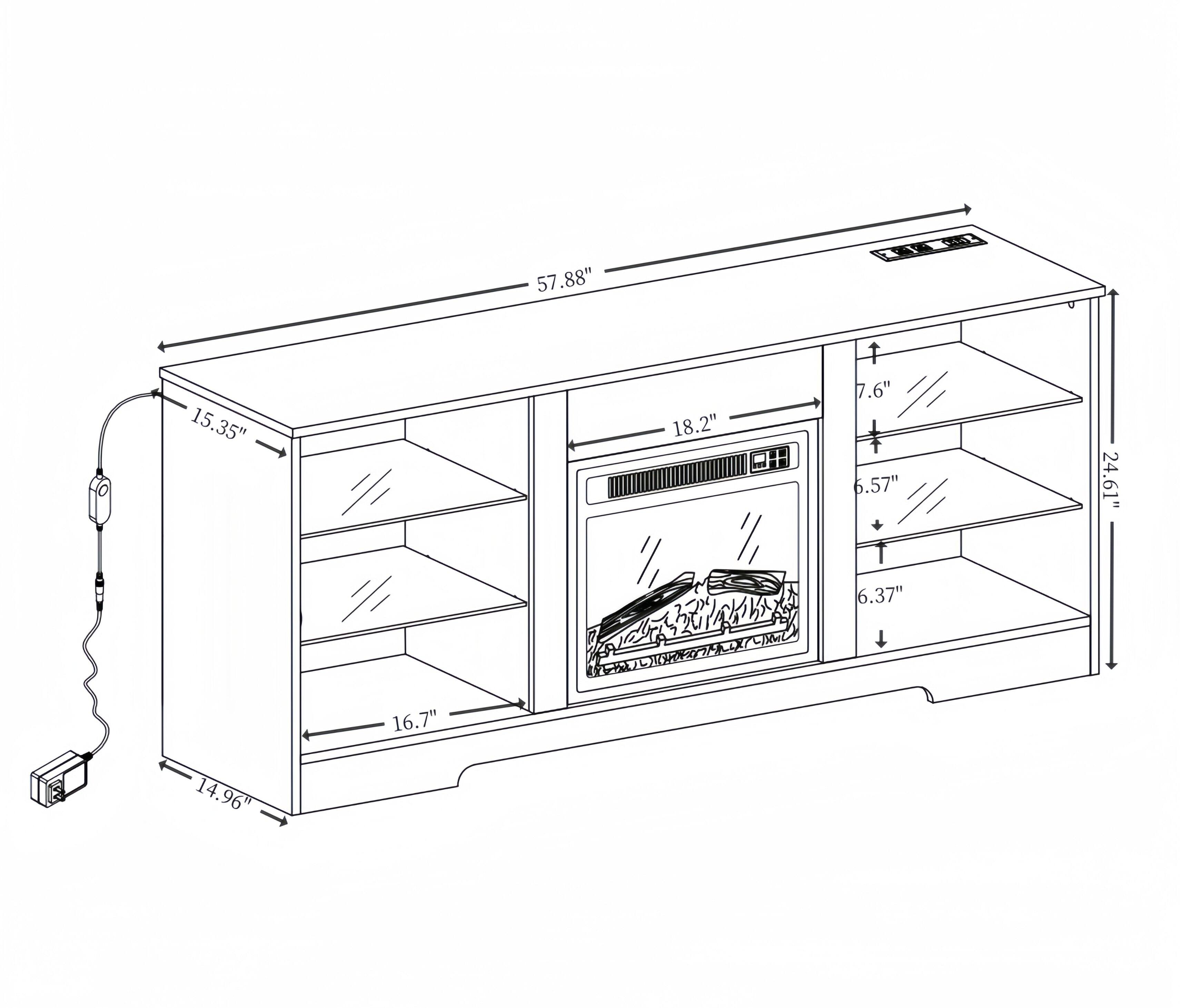 57.88"  
15.35"  
18.2"  
PHH 7.6"  
6.57"  
24.61"  
6.37"  
16.7"  
14.96"