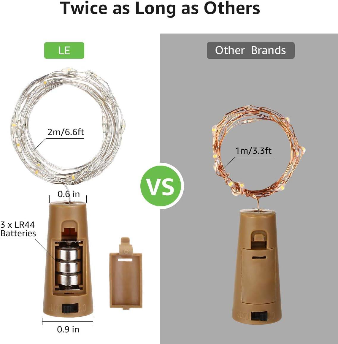 Twice as Long as Others

LE
2m/6.6ft
0.6 in
3 x LR44 Batteries
0.9 in

Other Brands
1m/3.3ft