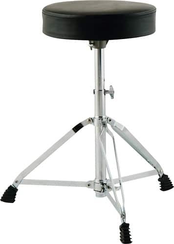 Front Standard. DrumFire - Double-Braced Drum Throne - Black.