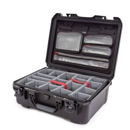 Front. NANUK - Nanuk 940 Waterproof Hard Case w/Lid Organizer Divider for Camera, Black.