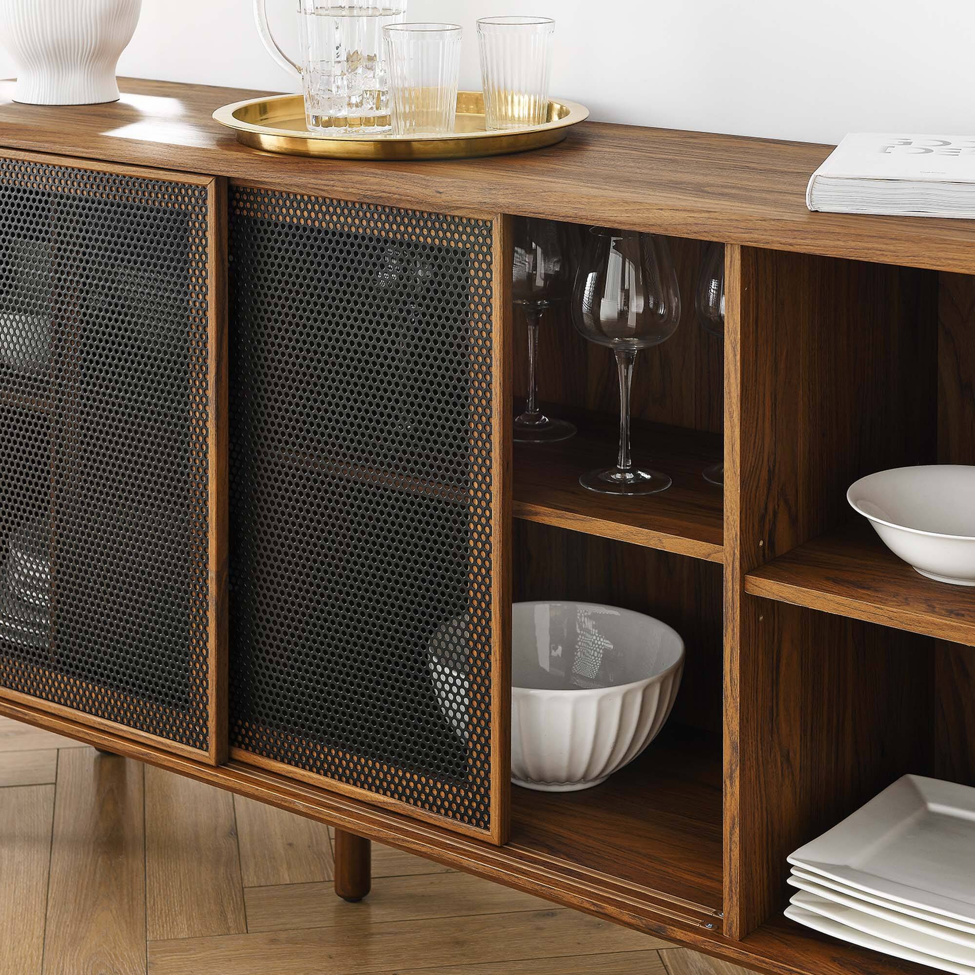 Alt View 1. Modway - Kurtis 59" Sideboard by Modway - Walnut.