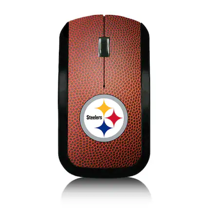 Front. Keyscaper - Pittsburgh Steelers Football Design Wireless Mouse - Multicolor.