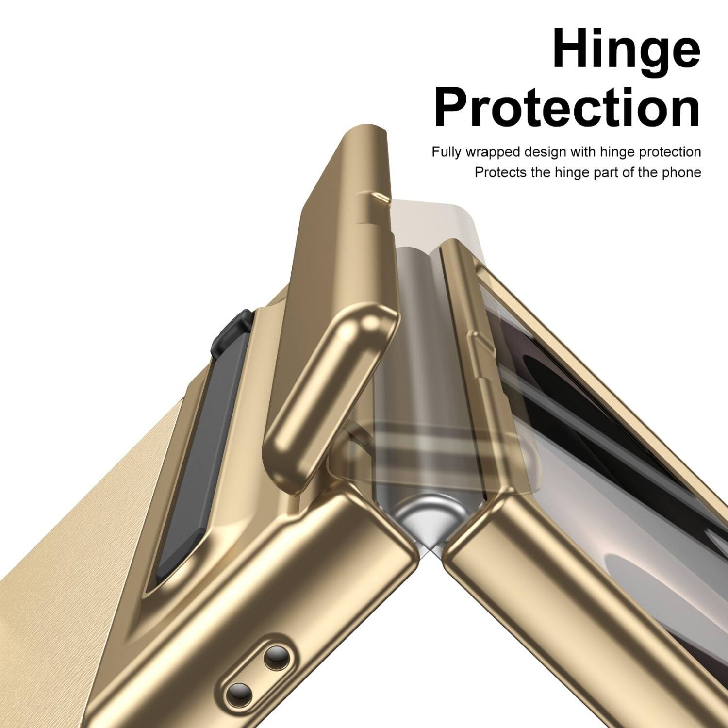 Hinge Protection

Fully wrapped design with hinge protection
Protects the hinge part of the phone