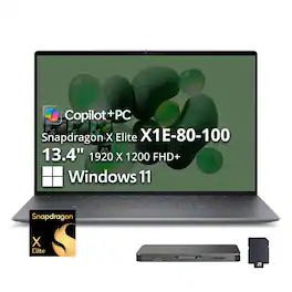 Dell - Upgraded - XPS - 13.4" 3K OLED Touchscreen Laptop - Snapdragon X Elite X1E-80 - 16GB Memory - 1 TB Storage - Copilot+ PC - Graphite