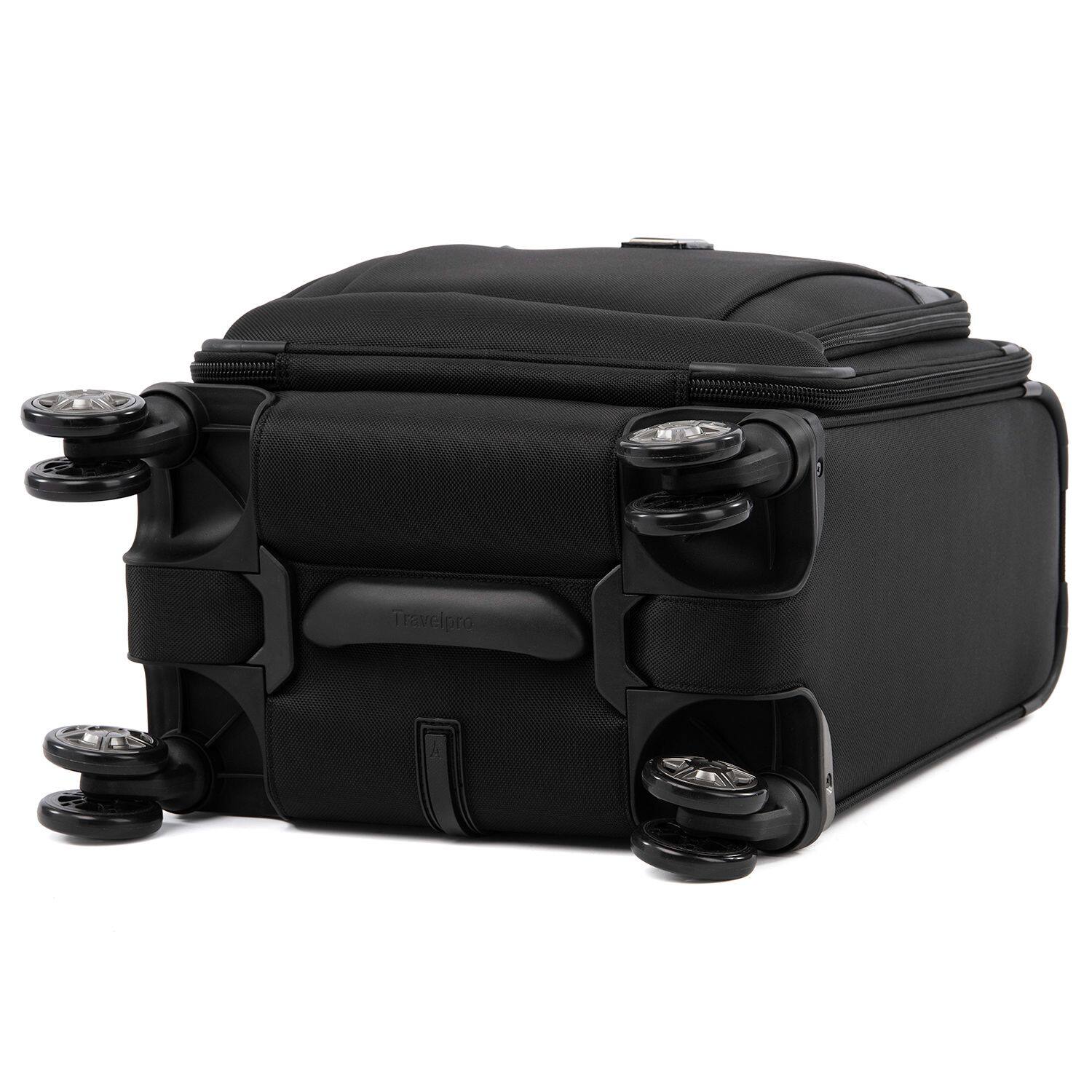 Alt View 2. Travelpro - Travelpro Platinum Elite Underseat Spinner Tote Bag with USB Port - Shadow Black.