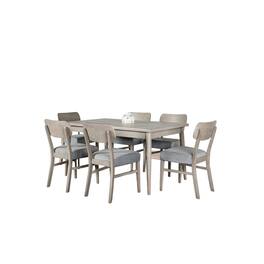 Manhattan Lane - Kene Dining Table, Solid Edge Band, 59 Inch Rectangular Top, Melamine - Gray