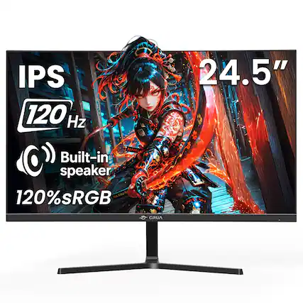 IPS 120 Hz
24.5"
Built-in speaker
120% sRGB
CRUA
