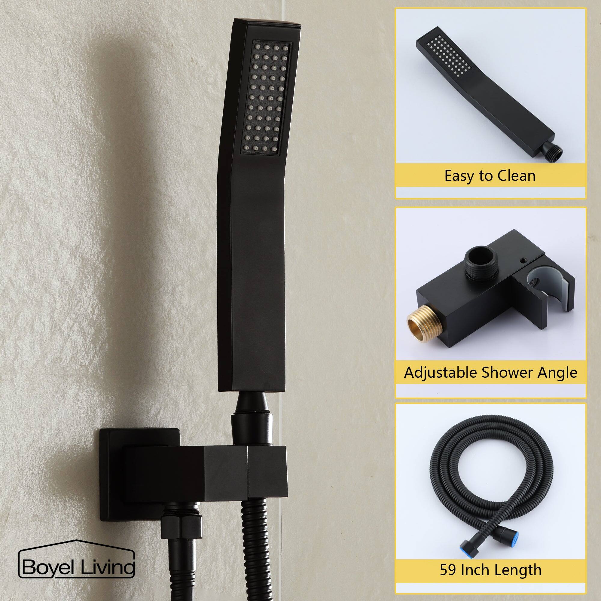 Easy to Clean, Adjustable Shower Angle, 59 Inch Length