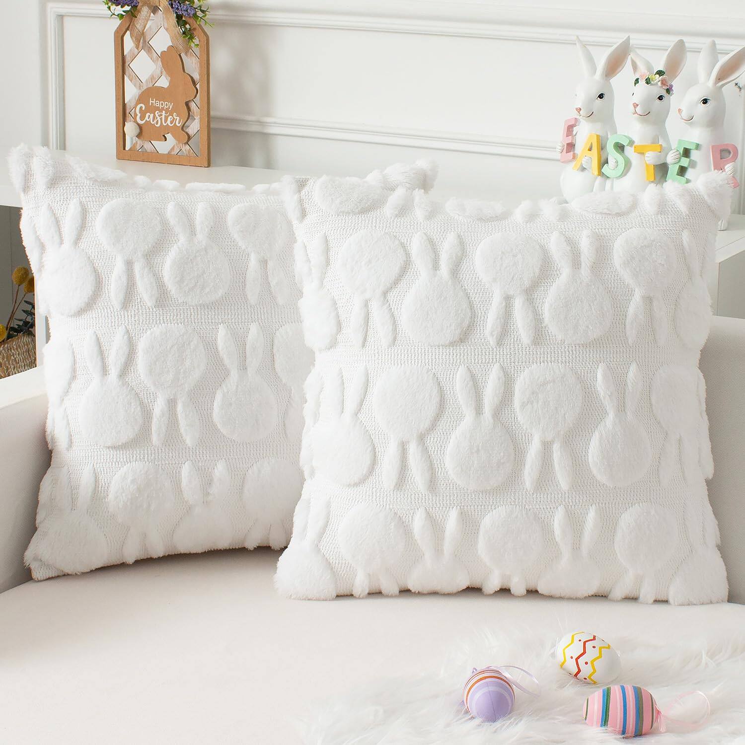 Easter White-18" x 18" (Pack of 2)