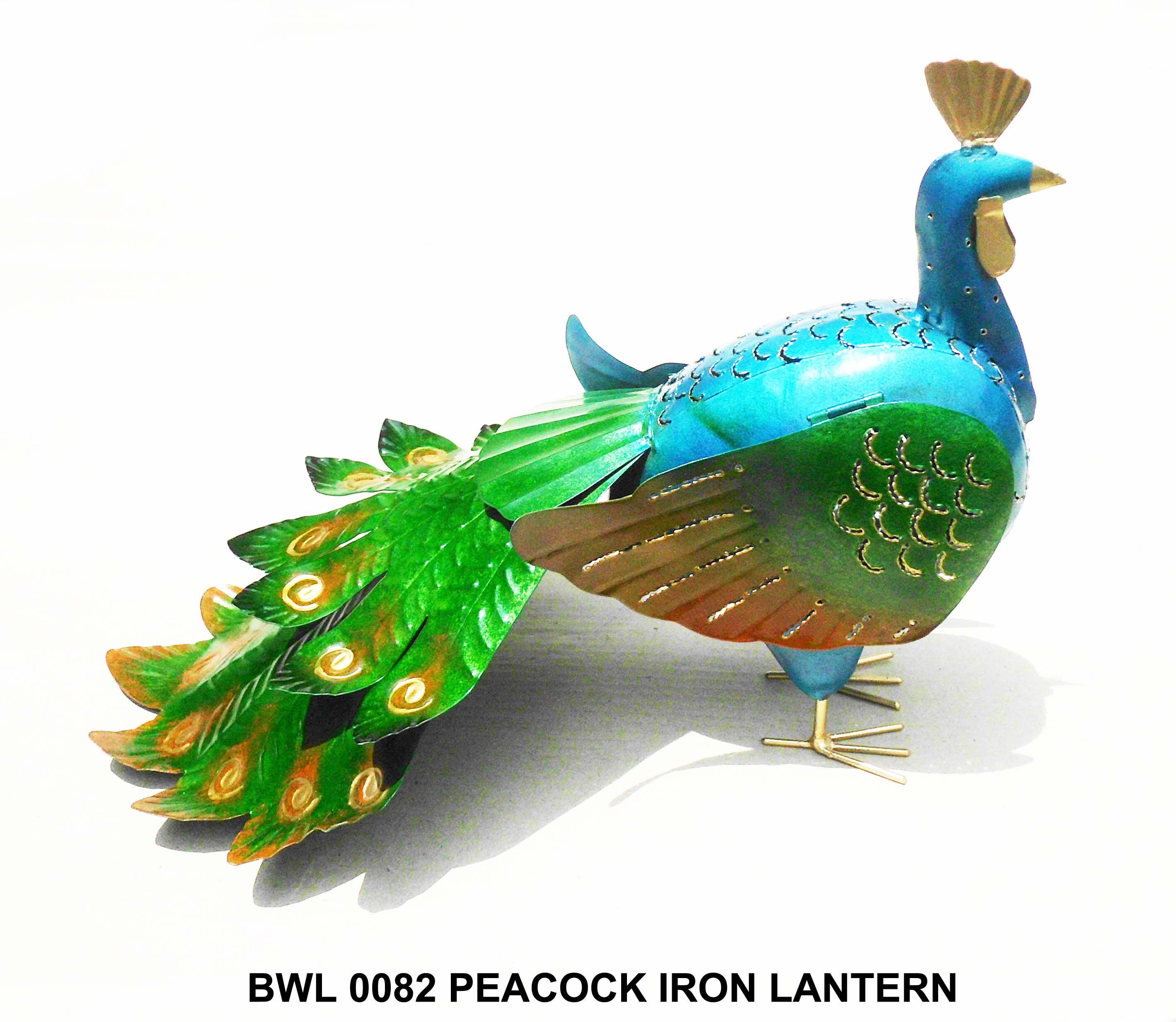 Dart - Peacock Iron Lantern - Brown
