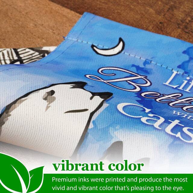 S Belt Life Cats ML vibrant color Premium inks were printed and produce the most vivid and vibrant color that's pleasing to the eye.