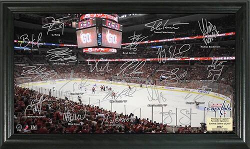 Front Standard. Highland Mint - Washington Capitals Framed Signature Rink.