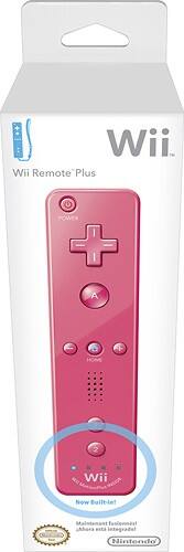 Best Buy: Wii Refurbished Remote Plus (pink)