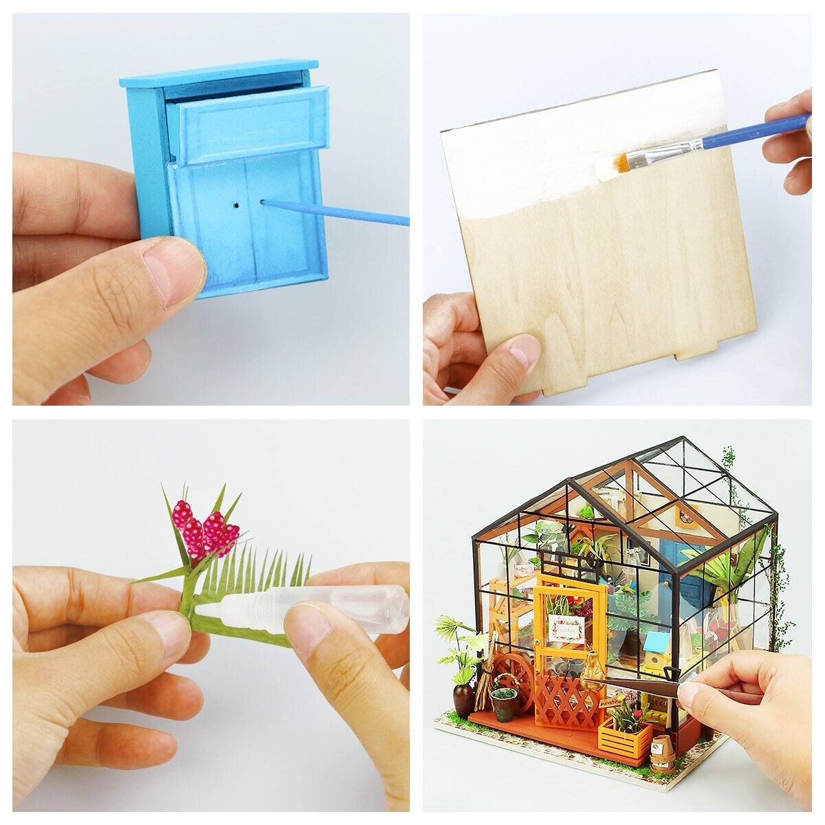 Left. 3D Puzzle - DIY 3D House Puzzle - Cathy's Flower House 231 pcs.