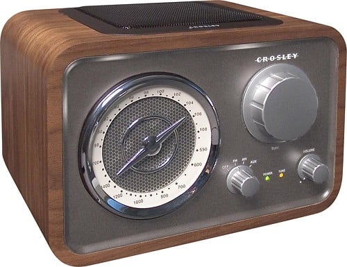 Angle Standard. Crosley - Solo AM/FM Radio - Black.