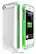Front Standard. MOTA - Battery Case for Apple® iPhone® 5 and 5s - Silver/Green/Clear.