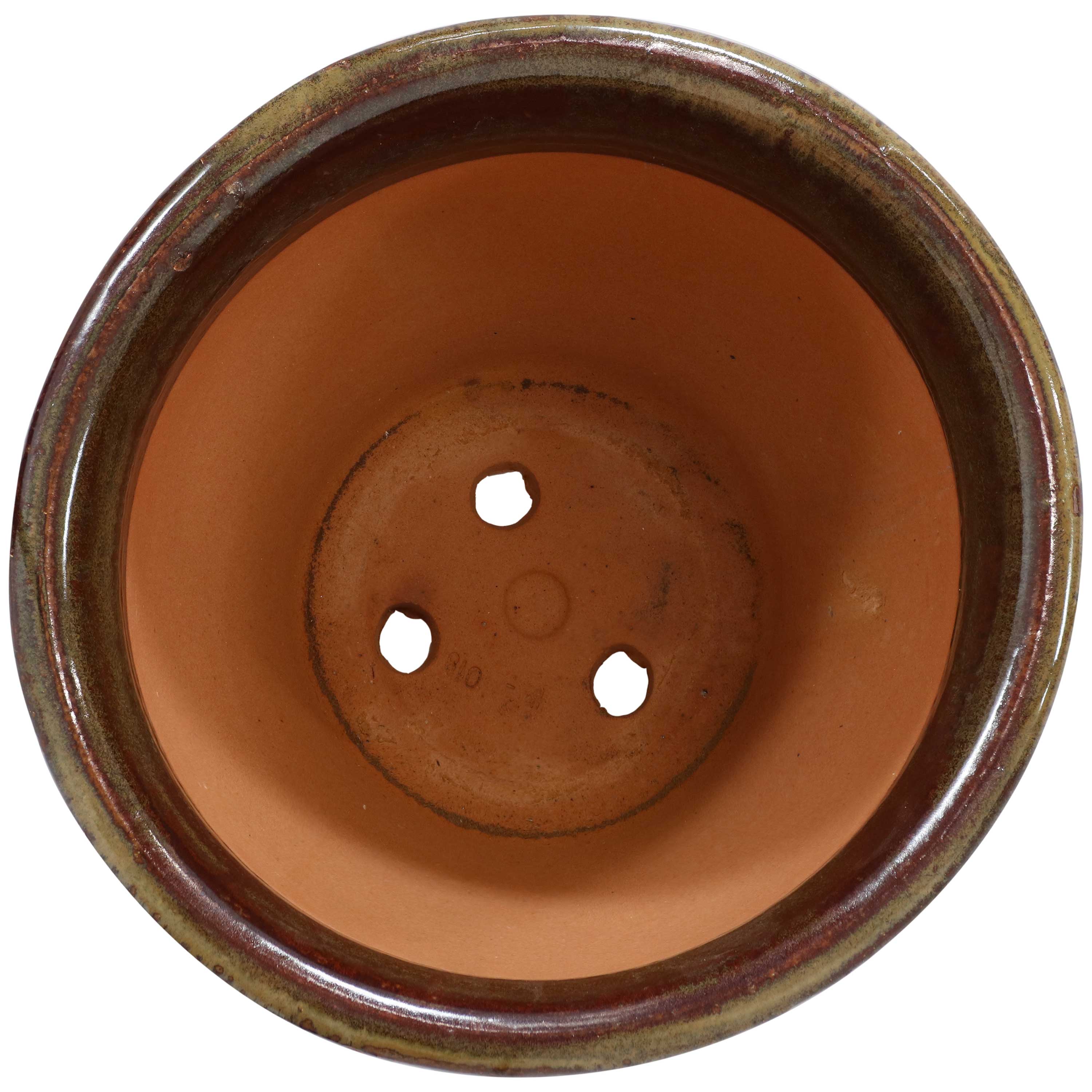 Alt View 10. Sunnydaze - 15 in Studio High-Fired Glaze Ceramic Planter - Forest Lake Green.