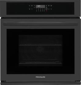 Frigidaire - 27" Single Wall Oven with Air Fry - Black
