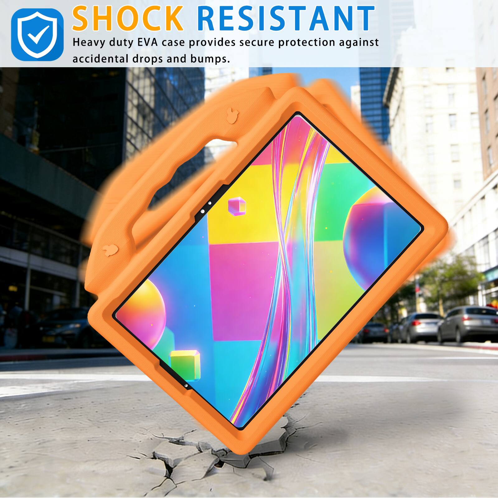 SHOCK RESISTANT  
Heavy duty EVA case provides secure protection against accidental drops and bumps.