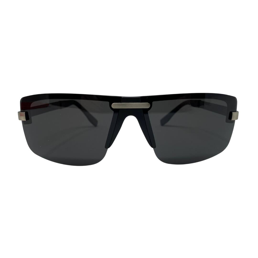 Front. Youzey Retail - Hindsight and Trim Sunglasses with Polarized Lens - Black.