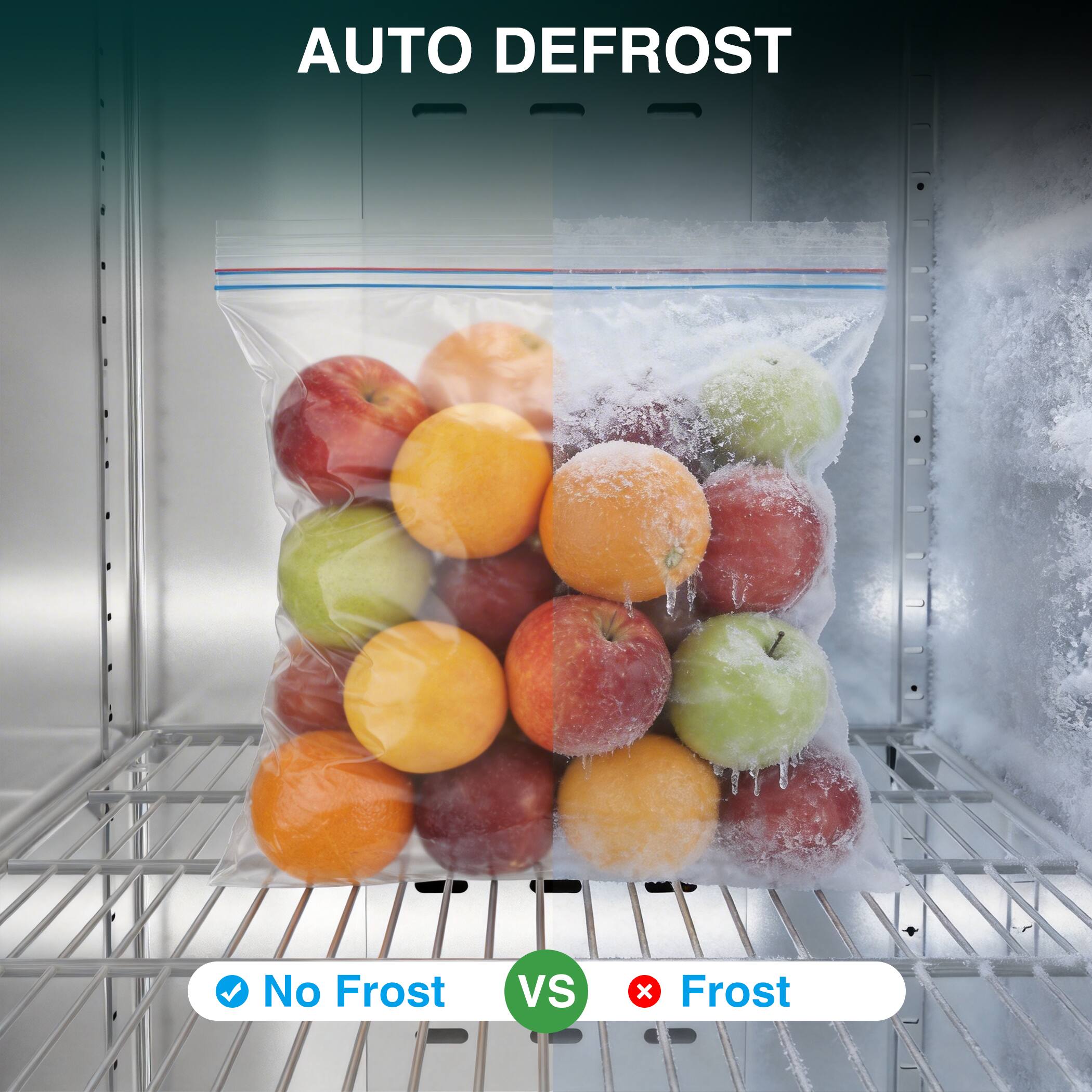 AUTO DEFROST  
No Frost Vs Frost