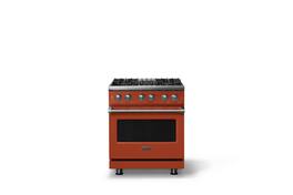 Viking - 30 in. Wide 4 Burner Pro 5 Series 4.7 Cu. Ft. Freestanding Sealed Dual Fuel Convection Range - Spiced Cider - Spiced Cider