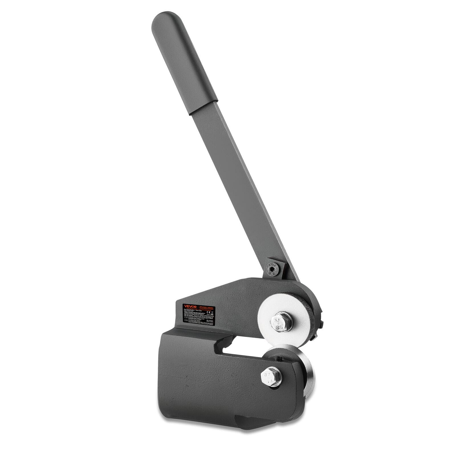 VEVOR - Sheet Metal Shear,Throatless Rotary Hand Shear, 16 Gauge Mild Steel Sheet Cutter with 0.06in Capacity,with Mounting Type - Gray