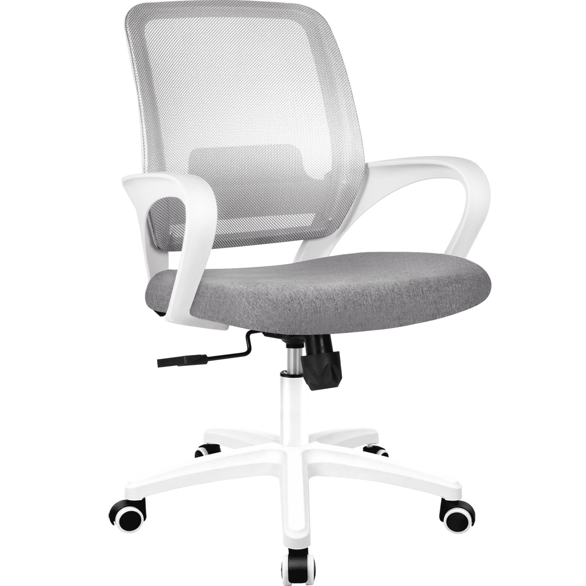 Alt View 1. Neo Chair - Office Desk Ergonomic Computer Mesh Chair with Lumbar Mid Back Support Rolling Wheels Comfy Task Vanity Chair for Home - Gray.