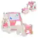 Alt View 19. Costway - 3-In-1 Kids Art Easel with Stool Magnetic Dry-Erase Board with Book Rack - Pink.