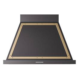 ILVE - 36 inches - Externally Vented - Wall Range Hood - Glossy Black