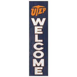Jardine - UTEP Miners 12'' x 48'' Welcome Outdoor Leaner - Orange