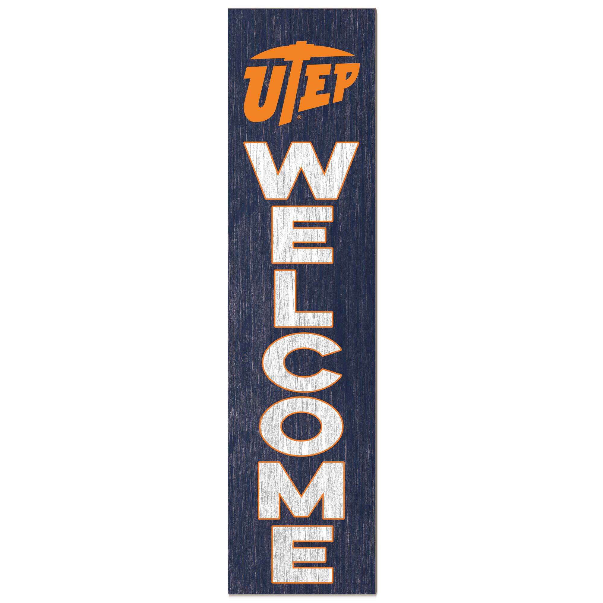 UTEP Miners 12'' x 48'' Welcome Outdoor Leaner