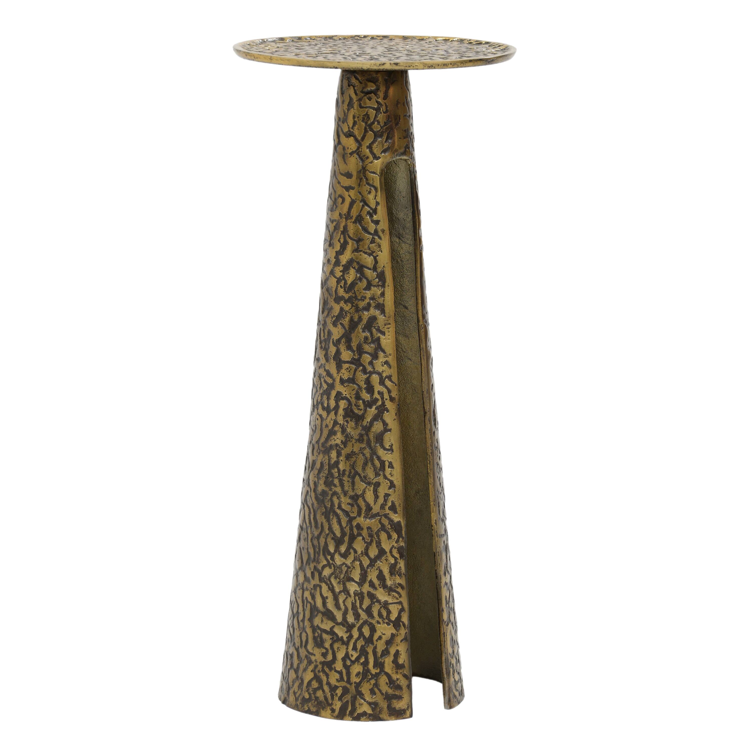 Alt View 1. Manhattan Lane - Arvyn 24" Side End Drink Table | Aluminum Cast Craftmanship - Antique Brass.