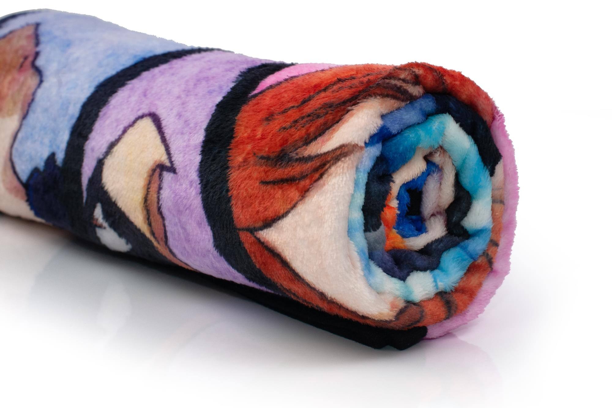 Alt View 1. Just Funky - My Hero Academia Heroes Collage Large Fleece Throw Blanket | 60 x 45 Inches - Blue.