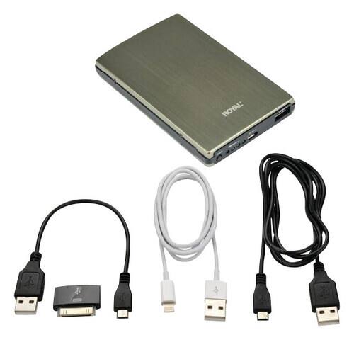 Front Standard. Royal - Portable Rechargeable Battery.