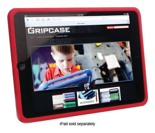 Front Standard. Gripcase - Gripstand for Apple® iPad® mini - Red.