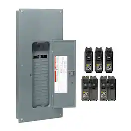 Square D - HomeLine 200 amps 120/240 V 30 space 60 circuits Wall Mount Load Center Main Breaker Kit