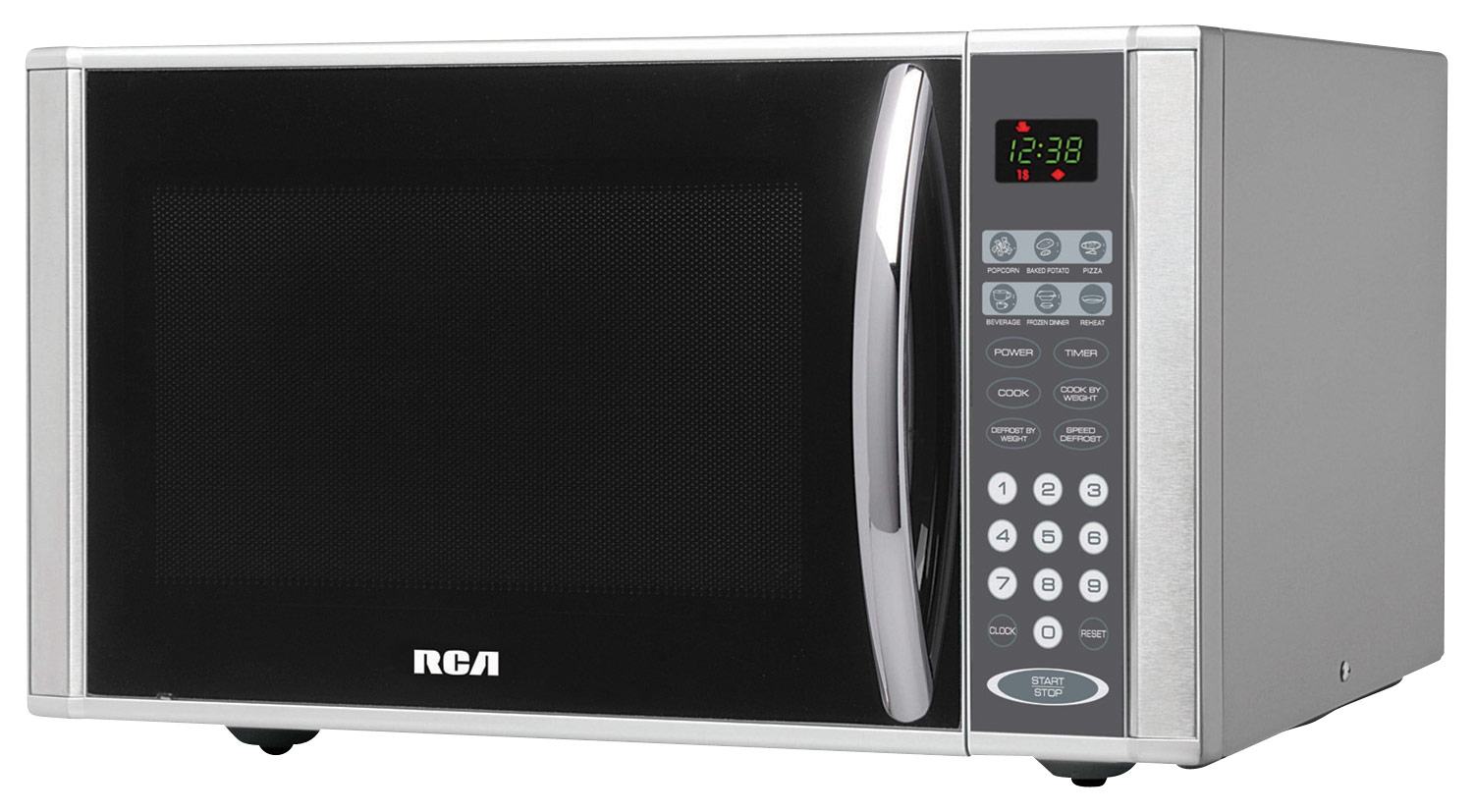 RCA - 1.1 Cu. Ft. Mid-Size Microwave - Stainless steel