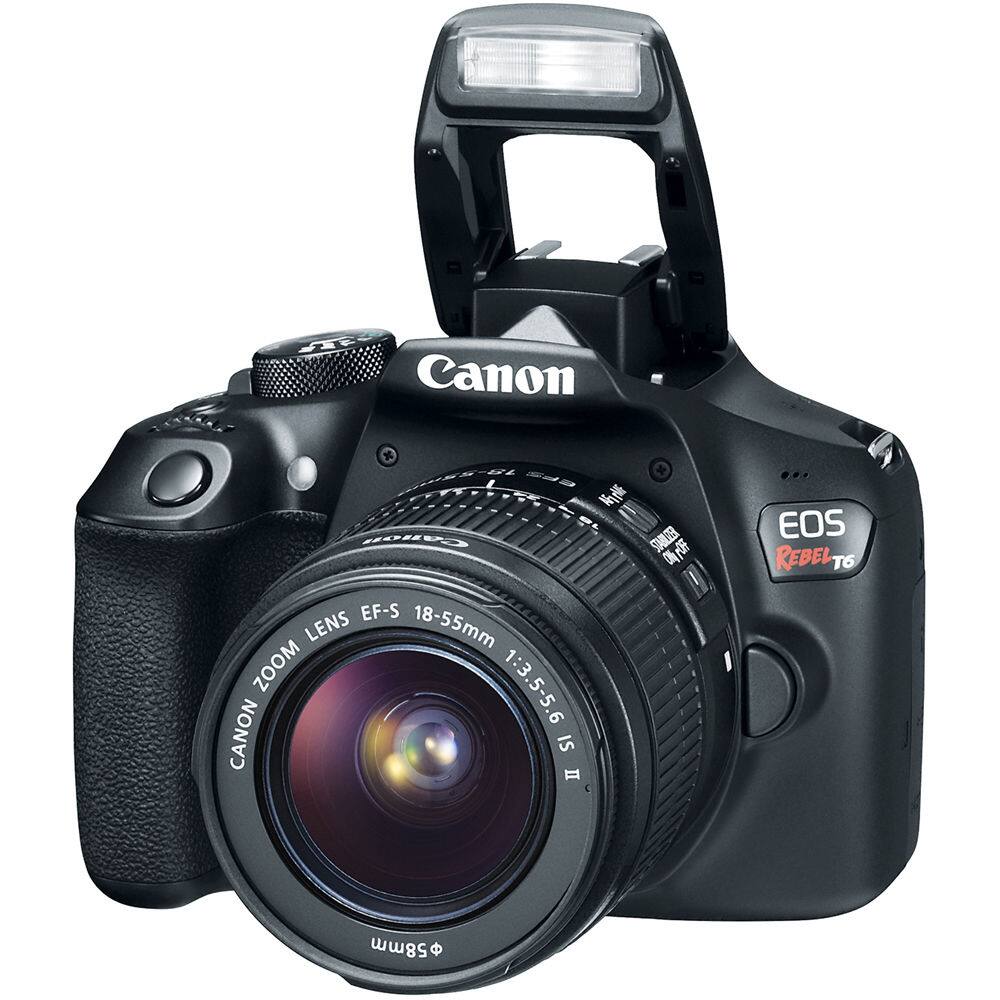 Canon EOS Rebel T6 with EF-S 18-55mm Zoom Lens 1:3.5-5.6 IS II