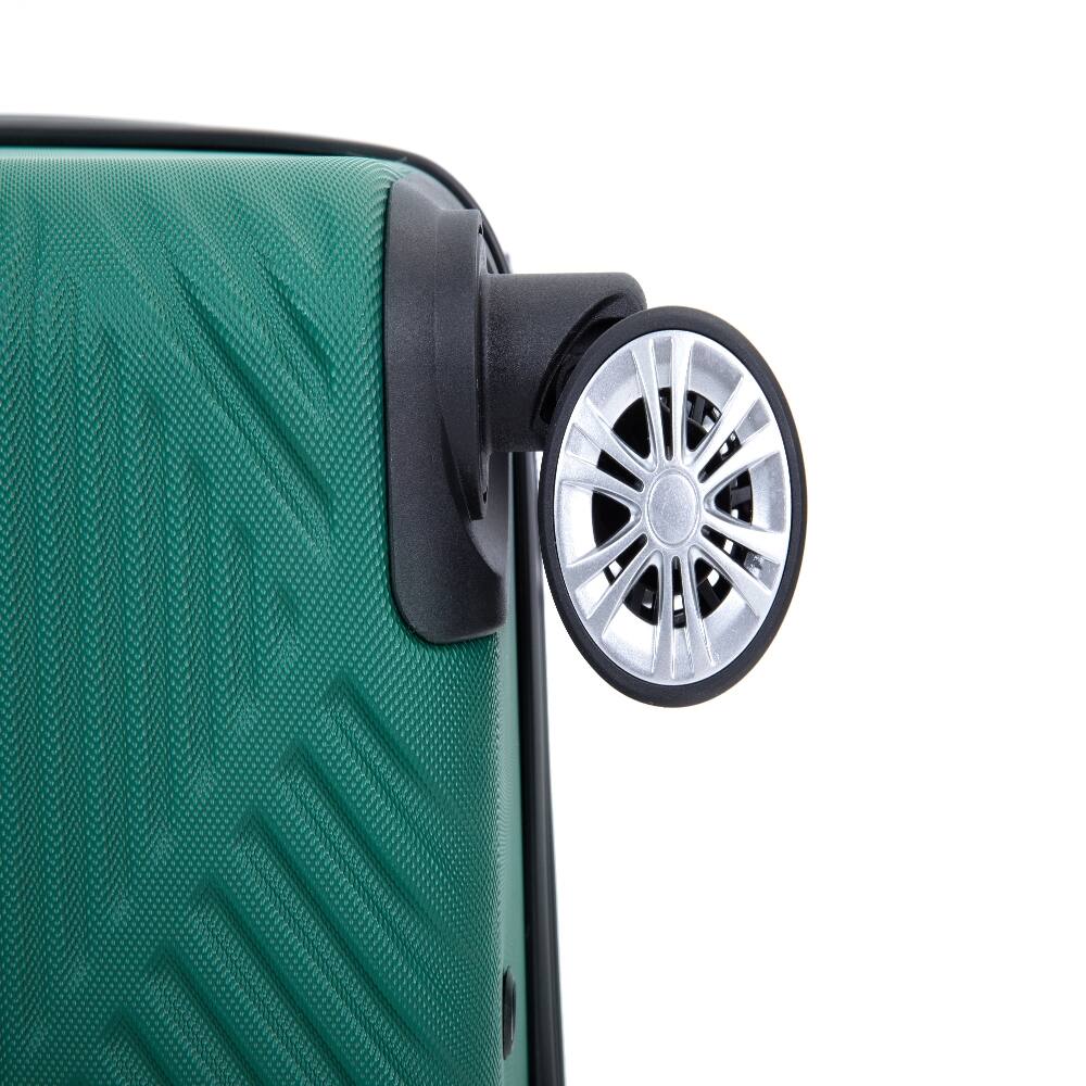 Alt View 10. Ropilly - Ropilly 4 Piece Luggage Set Dark Green Hard Shell Suitcase with 14 Inch Cosmetic Case - Dark Green.