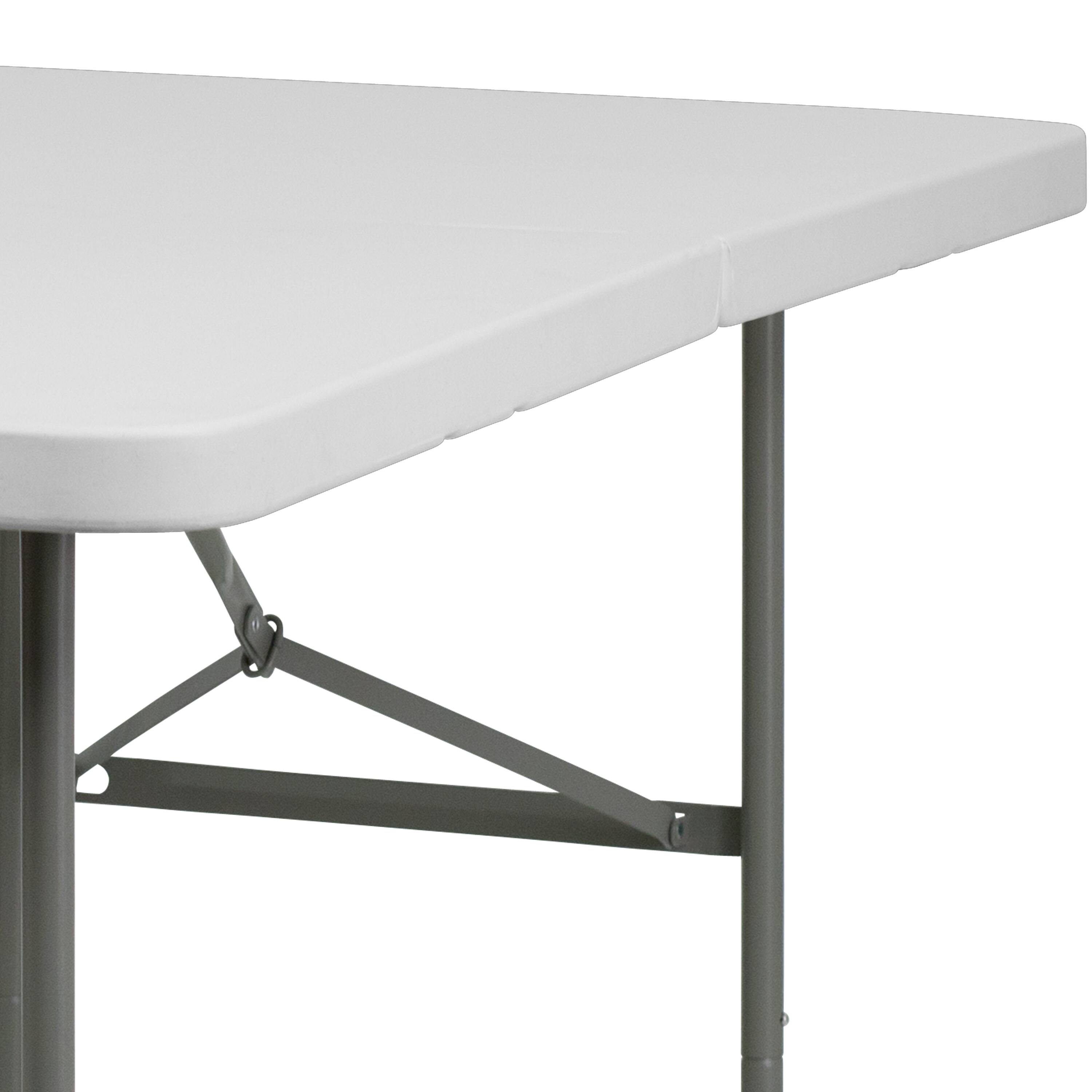 Alt View 17. Alamont Home - 5-Foot Bi-Fold Plastic Folding Table - Granite White.