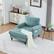 Front. Trinkets Crazed - Chenille Fabric Chaise Lounge Recliner Single Sofa Living Room Bedroom Rest Chair Wooden Sofa Legs - Mint Green.