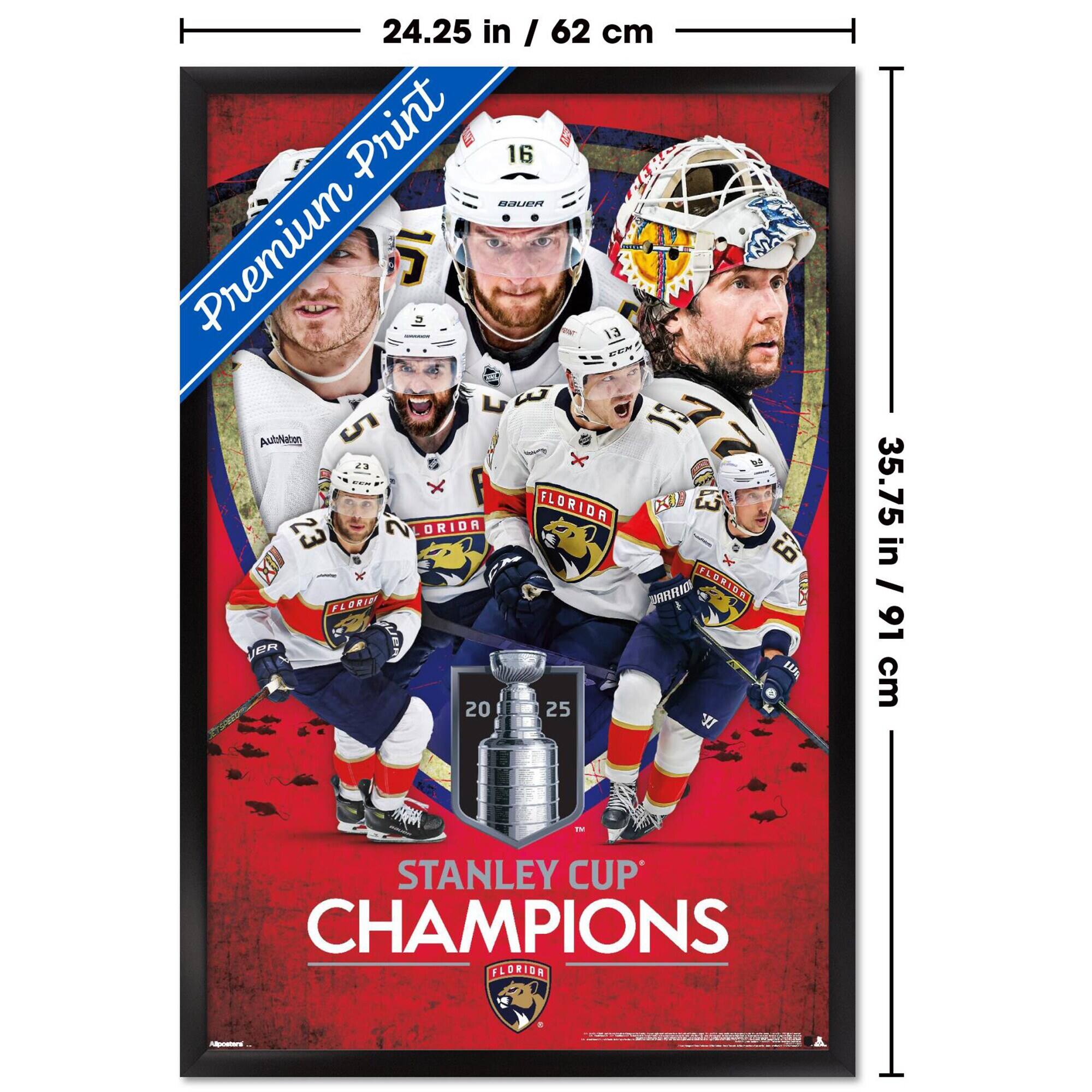 24.25 in / 62 cm  
Premium Print  
35.75 in / 91 cm  
STANLEY CUP CHAMPIONS  
FLORIDA
